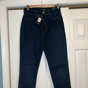 FASHION NOVA dark wash jeans. NEVER WORN